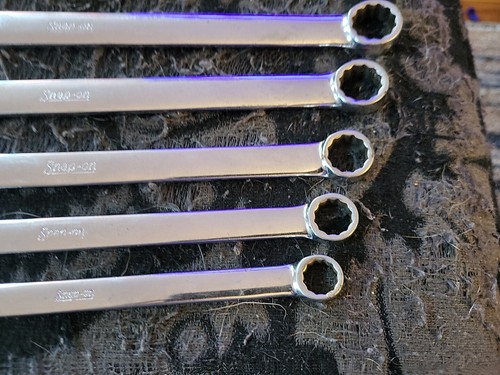 Snap On Sae OEXL Wrench Set 7/16”-3/4” USA Made Tools 6 Long Wrenches. - Picture 5 of 16