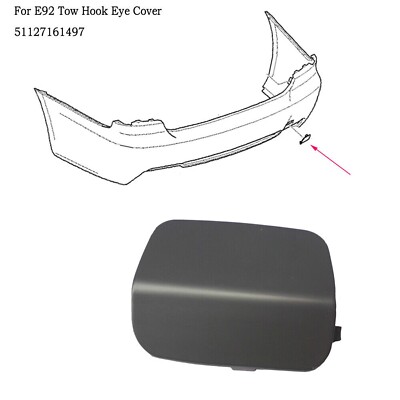 Rear Bumper Tow Hook Eye Cover Cap For BMW 3 E92