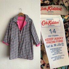 Cath Kidston Size 14 Women's Reversible Jacket. Floral / Pink. Shower Resistant