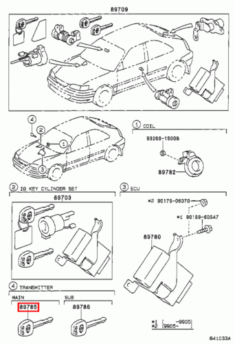 Genuine Camry SXV20 MCV36 MCV30 3.0 2.2 Transponder Master Key Blank Uncoded - Picture 13 of 24