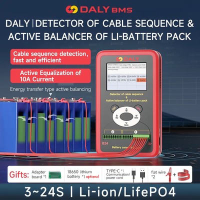 DALY SMART BMS 10A Equalizer Detector Active Balancer Li-lion/LifePo4 Battery