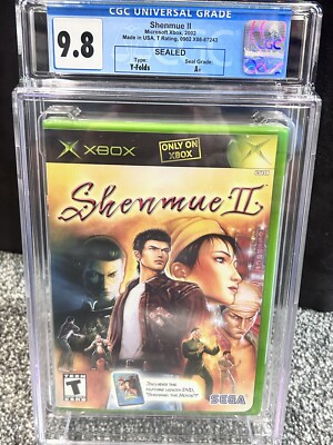 Shenmue II 2 Xbox Sealed Brand New Factory Sealed Mint 9.8 Top Pop 9.8 A+  