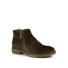Italeau Waterproof Suede Foliana Chelsea Boots 39.5 US 9 Militare Olive Booties
