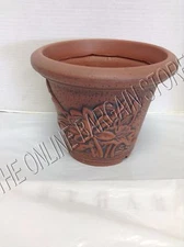 Frontgate Grandinroad Plastic Flower Pot Holder Planter with Stake & Greenery 