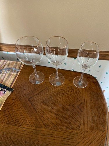 Vintage Lot 14 Christopher Stuart Crystal Wine, Champagne Glasses Gold Rim Czech - Picture 7 of 12
