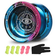 JOLESHARE Aluminum Alloy Yoyo Ball Set Responsive Bearing Strings Glove