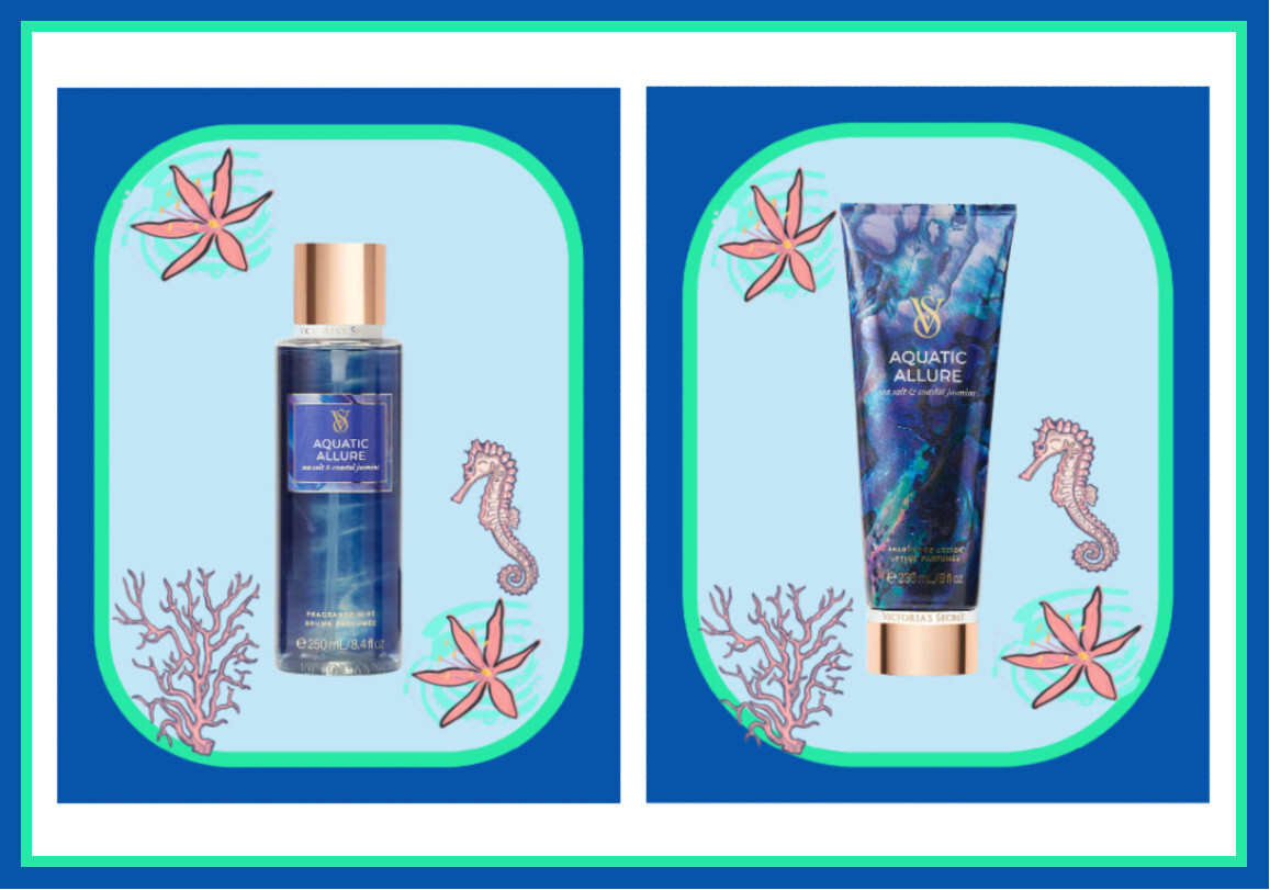 AQUATIC ALLURE Jasmine Musk Fragrance Lotion & Mist 2PC SET 8oz  