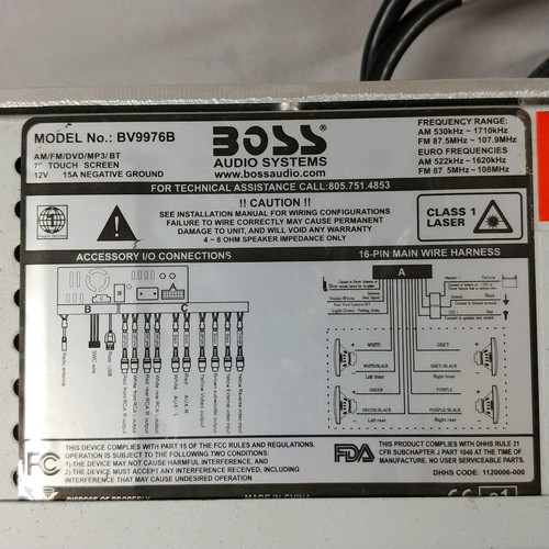 Broken Boss Single Din Car Stereo BV9976B - Picture 5 of 6