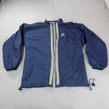 Vintage Adidas Jacket Mens Large Blue Windbreaker Golf Outdoor Lightweight Top
