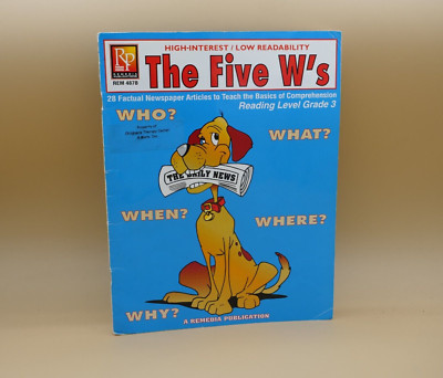 The Five W's (Reading Level 3) | Reproducible Activity Book REM 487B
