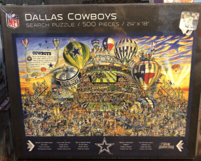 NEW Dallas Cowboys NFL Football Joe Journeyman 500 Piece Puzzle AT&T Stadium