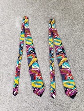 Vintage 1993 RM Style Silk Tie Lot of 2 Harley Davidson Colorful