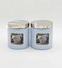 Goose Creek Cotton Vanilla Breeze Single Wick Scented Candle Jar 7 oz Set of 2