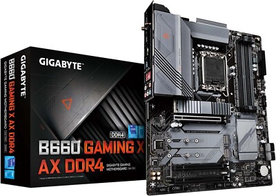 GIGABYTE B660 Gaming X AX DDR4 Gaming Motherboard, Black
