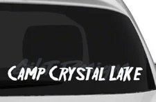 Camp Crystal Lake #1 Vinyl Decal Sticker, Jason Voorhees, Friday the 13th, Scary