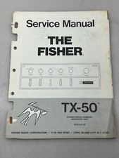 Fisher Model TX-50 Original Service Manual Free Shipping