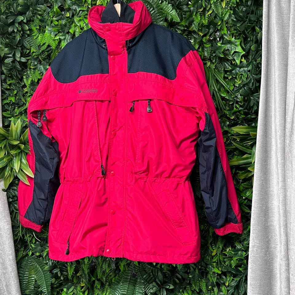COLUMBIA SPORTSWEAR Jacket Mens M Fleece Line Bugaboo Red Black Full Zip 2 In 1 - Image 3 of 4