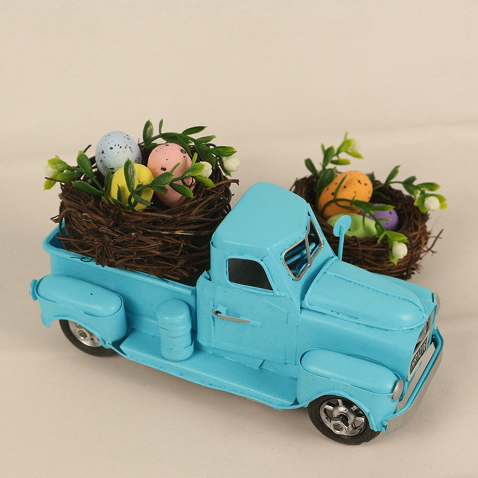 Vintage Blue Truck Decor Farmhouse Blue Truck Spring Decor Decorative