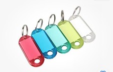 5 pcs Key Labels Waterproof Crystal Key Number Tags for Classification Name Tag