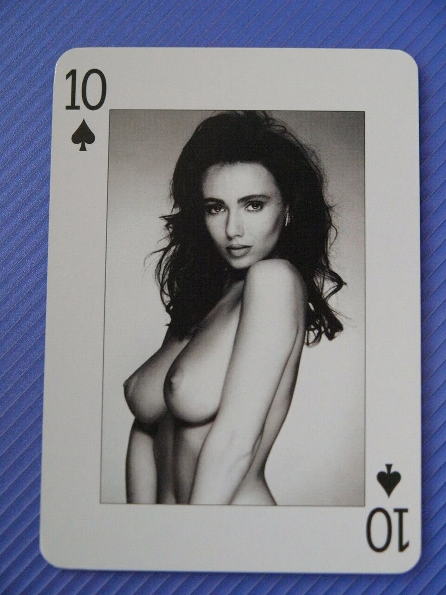 Sexy UK Adult Nude Glamour Model Kathy Lloyd Single Playing Card 10 Spades  | eBay