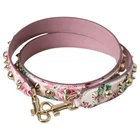 DOLCE & GABBANA Shoulder Strap Pink Floral Handbag Accessory 105cm x 3cm 900 usd