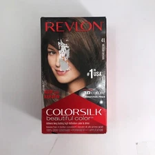 Revlon ColorSilk Long-Lasting Hair Dye Shade 41 Medium Brown New in Box