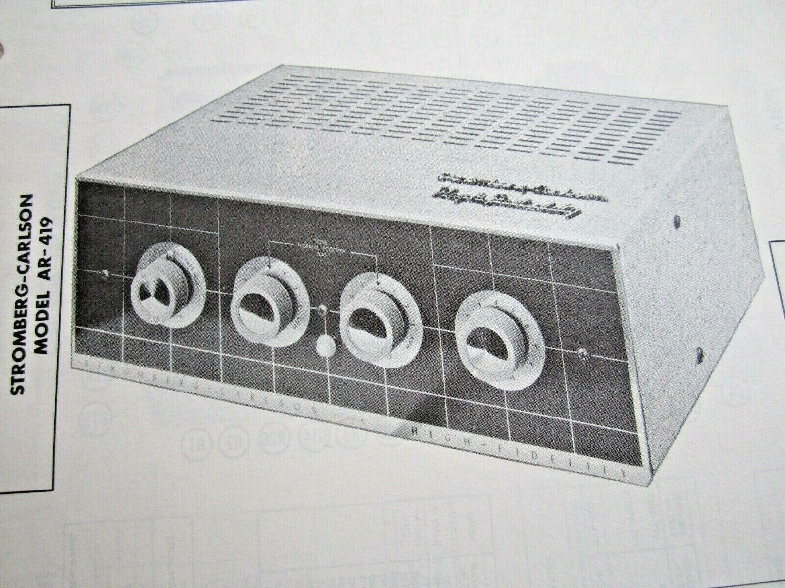 Stromberg-Carlson AR-419 vintage audio equipment - eBay listing photo 1