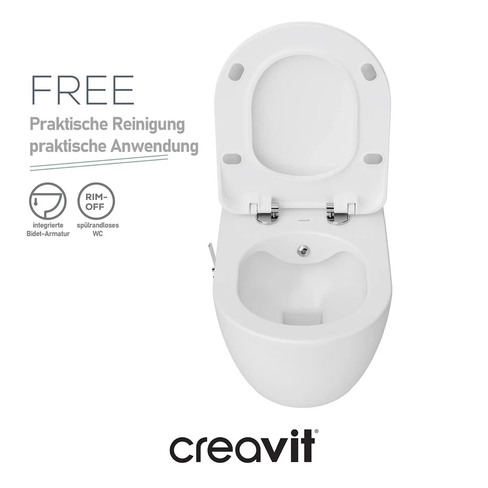 Komplettset Wand-WC +WC Sitz + Geberit Vorwandelement + Betätigungsplatte - Bild 4 von 4