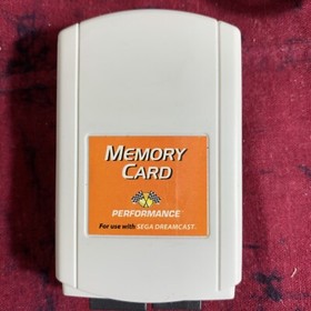 Sega Dreamcast  Gray Controller HKT-7700 & Performance Memory Card & Rumble Pack