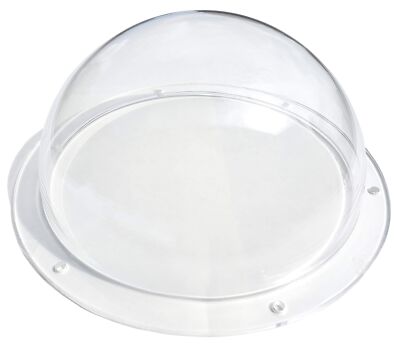 Acrylic Dome/Plastic Hemisphere - Clear - 6'' Diameter 1/2'' Flange with Pre-Dr...