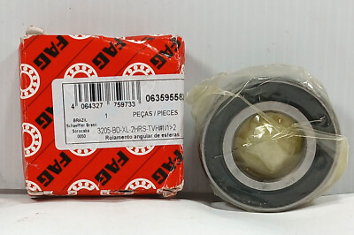 1 NEW FAG 3205-BD-XL-2HRS-TVH DOUBLE RW ANGULAR CONTACT BEARING NIB *MAKE OFFER*