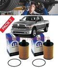 2 OEM Mopar Engine Oil Filter 68492616AA Ram 1500 3.0L Diesel Grand Cherokee