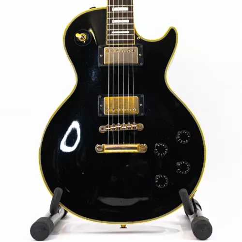 1990 Terada-Made Orville by Gibson Les Paul Custom Black w/ Gold Hardware Gigbag