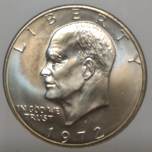 1972-S Silver $1 NGC Brilliant Uncirculated