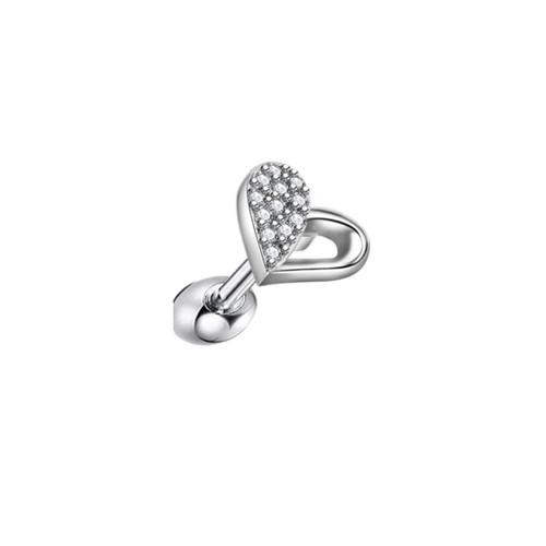Cartilage Tragus Bar Barbell Stud Earing Piercing Helix CZ Gem Surgical Steel UK - Picture 2 of 26