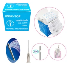 100 Pcs Dental Endo Irrigation tip end-closed side hole 27 Ga Sterile Packaging