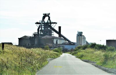 Photo 12x8 The South Gare road It appears that the road runs along the lin c2021
