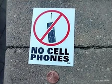 Small 4X3" Decal Sticker (  For Outside of glass use only ) NO CELL PHONEs