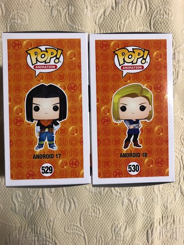 Colleen Clinkenbeard Chuck Huber Signed Funko Pop Set Android 17 18 JSA COA 4 - Picture 4 of 6