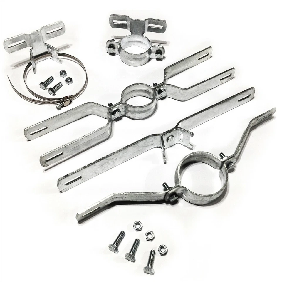 Schild Befestigung Halterung Schelle Schilderschelle für Rundrohr Rohrschelle