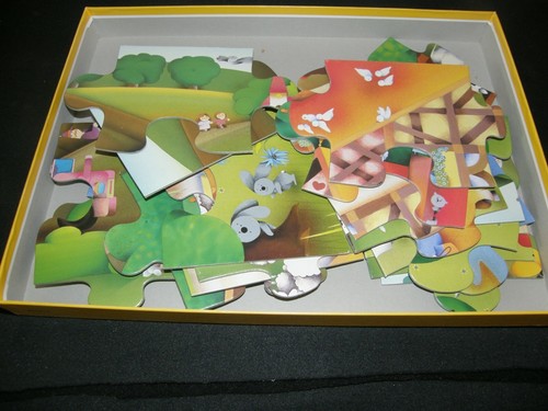 RAVENSBURGER 24 PIECE PUZZLE AT THE FARM / 1989 WEST GERMANY 054138 - Picture 2 of 6