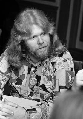 Fred Turner Of Bachman-turner Overdrive Posed During Interview Old Music Photo