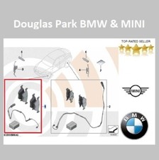 BMW Genuine Front Brake Pads & Sensor Kit. X5-E70LCI F15 X6-E71 F16. 34112413068