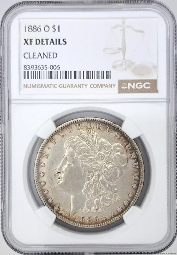 1886 O NGC $1 XF Details American Morgan Silver Dollar United States US Coin