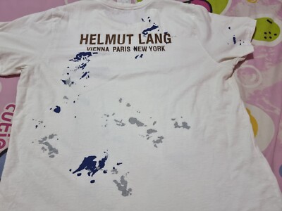 rare Vintage Helmut Lang Painter Vienna Paris New York Logo T