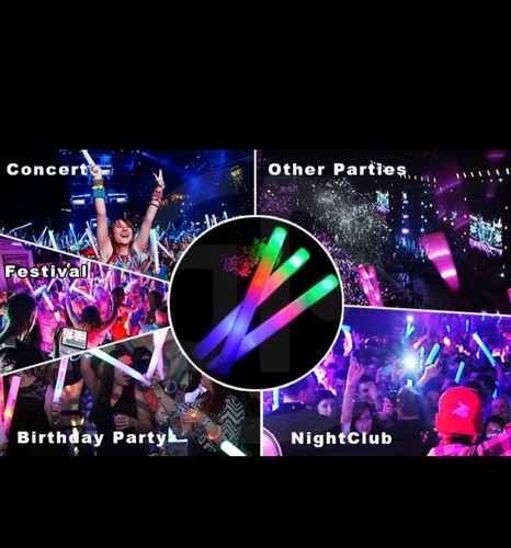 50 PCS LED Flashing Glow Foam LED Sticks 4 Celebrating U Great Party Events - 第 6/9 張圖片