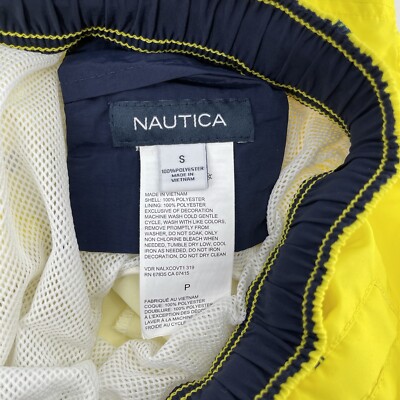 Nautica Homme 8 LOGO IMPRIMÉ NAGE À SÉCHAGE RAPIDE Taille S Jaune