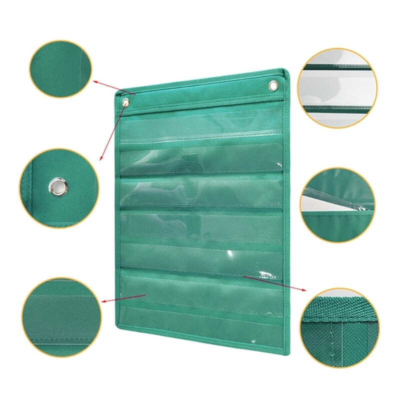 Classroom Pocket Charts Pocket Chart 7Layer Wall Hanging Chart eBay
