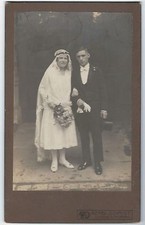 Ü140 Foto Cartone Rigido Formato Grande Circa 135 x 220 Matrimonio Avorio Lipsia