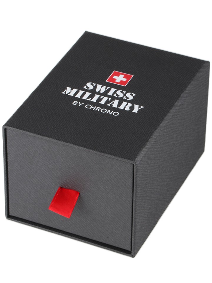 Swiss Military SM30200.21 Orologio Uomo 39mm - Quarzo, Acciaio Placcato Oro, Quadrante Blu E Vetro Zaffiro
